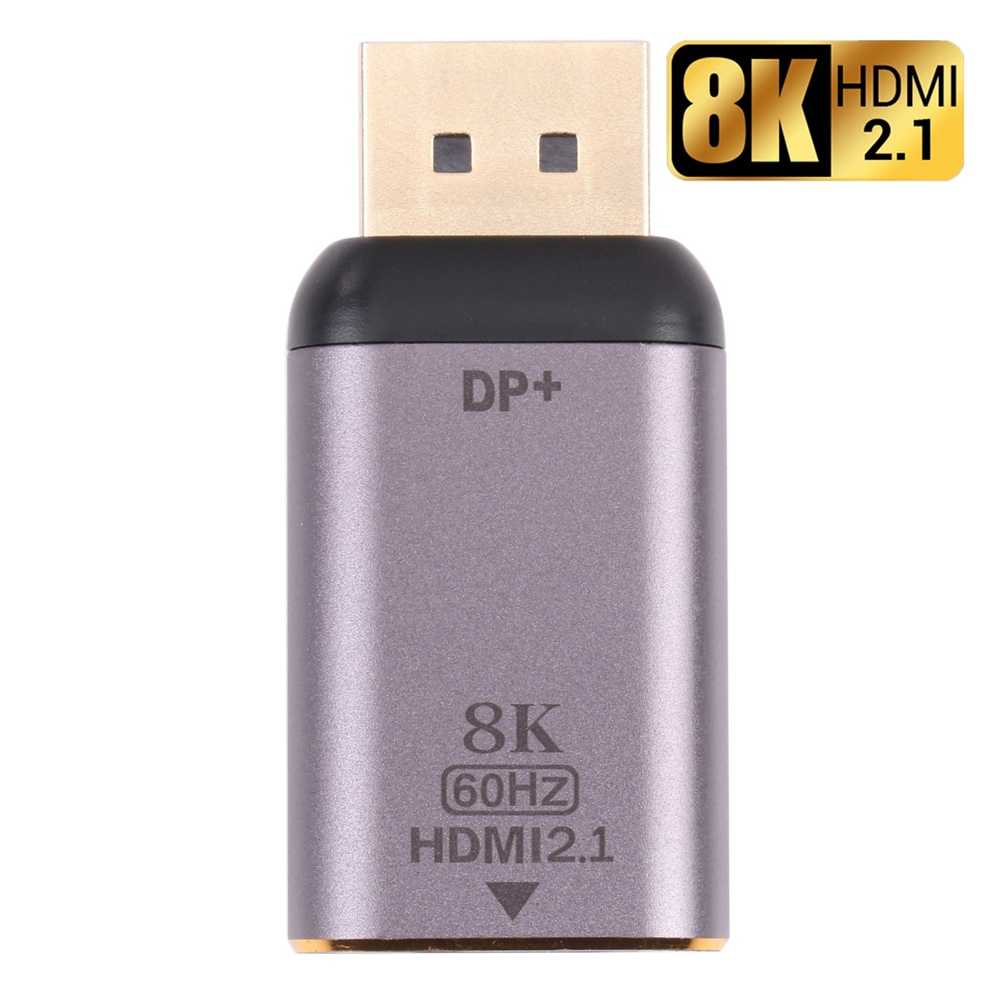 Portable 8K 60Hz HDMI 2.1 Female to DP Male Converter Plug and Play Adapter