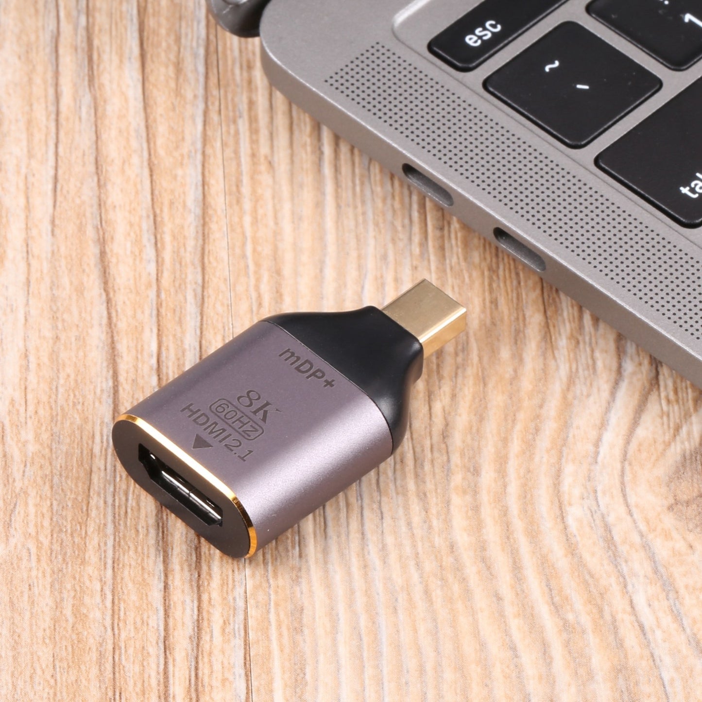 Plug and Play 8K 60Hz HDMI 2.1 to Mini DP Female to Male Converter Adapter