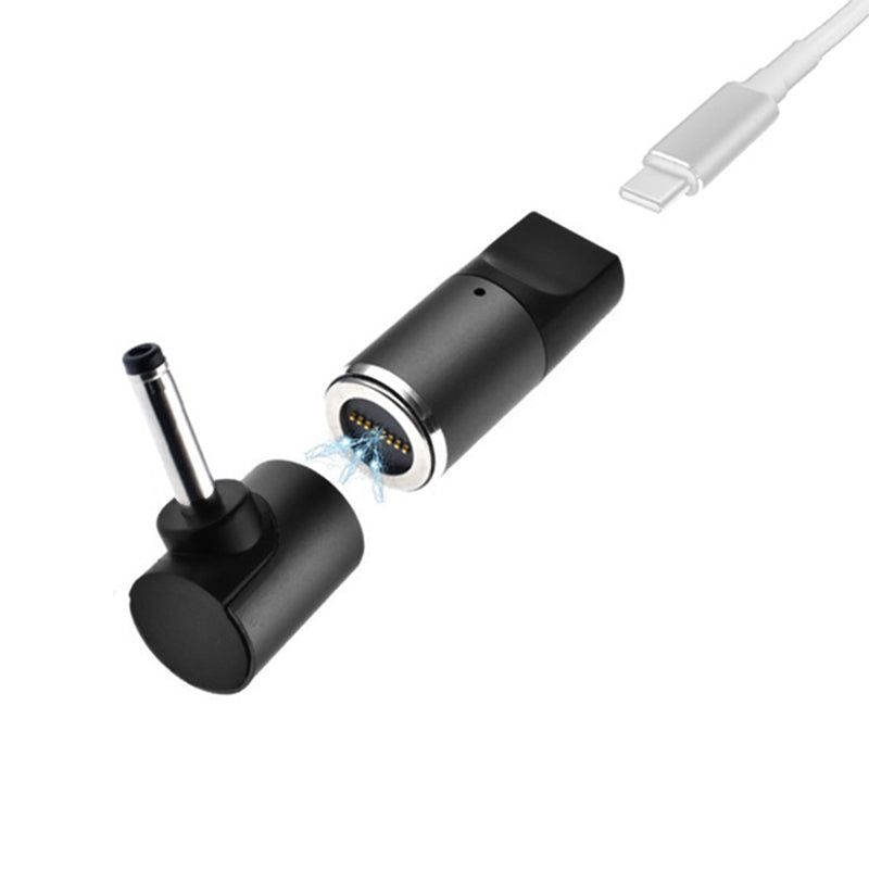 Uniqkart for ASUS/Fujitsu Laptop 100W Magnetic Adapter Type-C Female to 3.5mmx1.35mm Male Notebook Fast Charging Converter