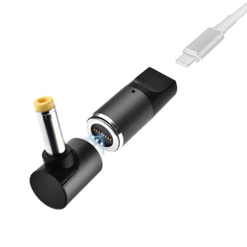 Uniqkart for HP Laptop Magnetic USB Type-C Female to 4.8mmx1.7mm Male 100W PD Fast Charging Adapter
