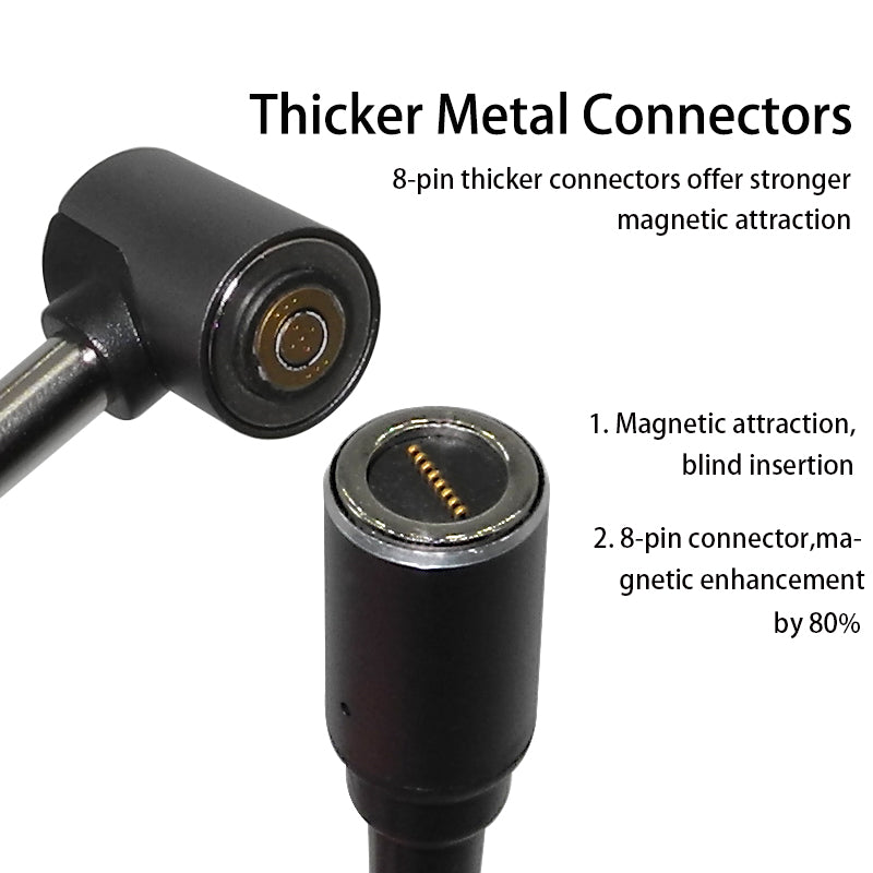 Uniqkart for Asus Acer LG Samsung Laptop Universal USB C Female to 3.0mm*1.1mm Male Magnetic Converter Cable Support 100W Fast Charging