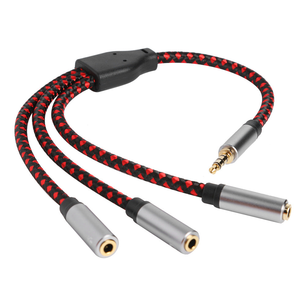 Male Stereo Audio Splitter Cable Male to Female AUX Jack Hea