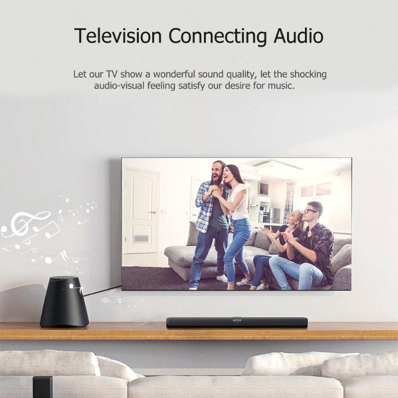 1.8m 3.5mm Male to Dual RCA Male Jack Audio Splitter Cable for Home Audio System