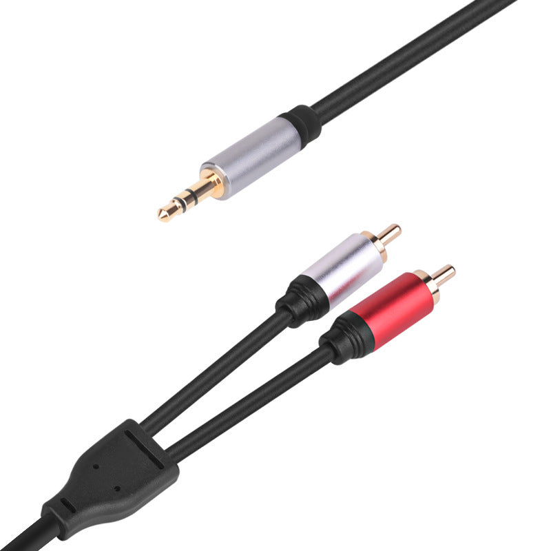 1.8m 3.5mm Male to Dual RCA Male Jack Audio Splitter Cable for Home Audio System
