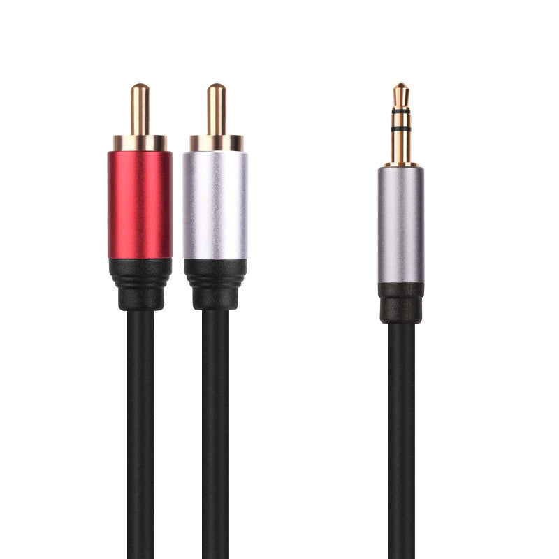 1.8m 3.5mm Male to Dual RCA Male Jack Audio Splitter Cable for Home Audio System