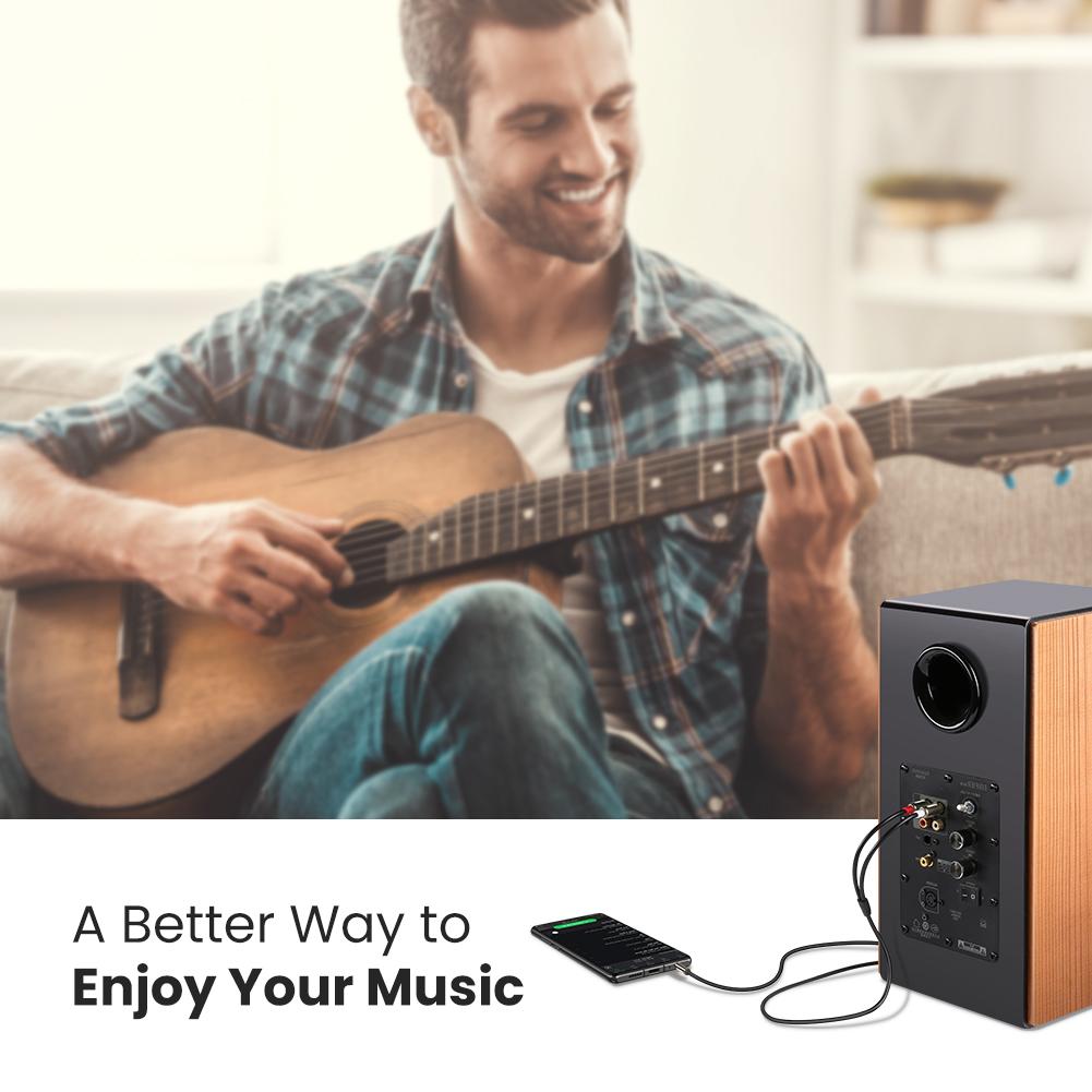 Uniqkart 10583 1.5-Meter RCA Stereo Y Splitter Cable Cord 3.5mm to 2RCA Male Cable Audio Adapter for Smartphones/Speakers/Tablets/HDTV/MP3 Players