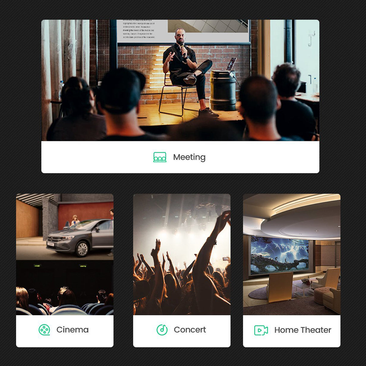 Uniqkart 1.5-Meter 3.5mm Male to 2RCA Male Stereo Audio Cable 24K Gold-Plated Connectors for Smartphones/Speakers/Hi-Fi Amplifier/HDTV/MP3 Players