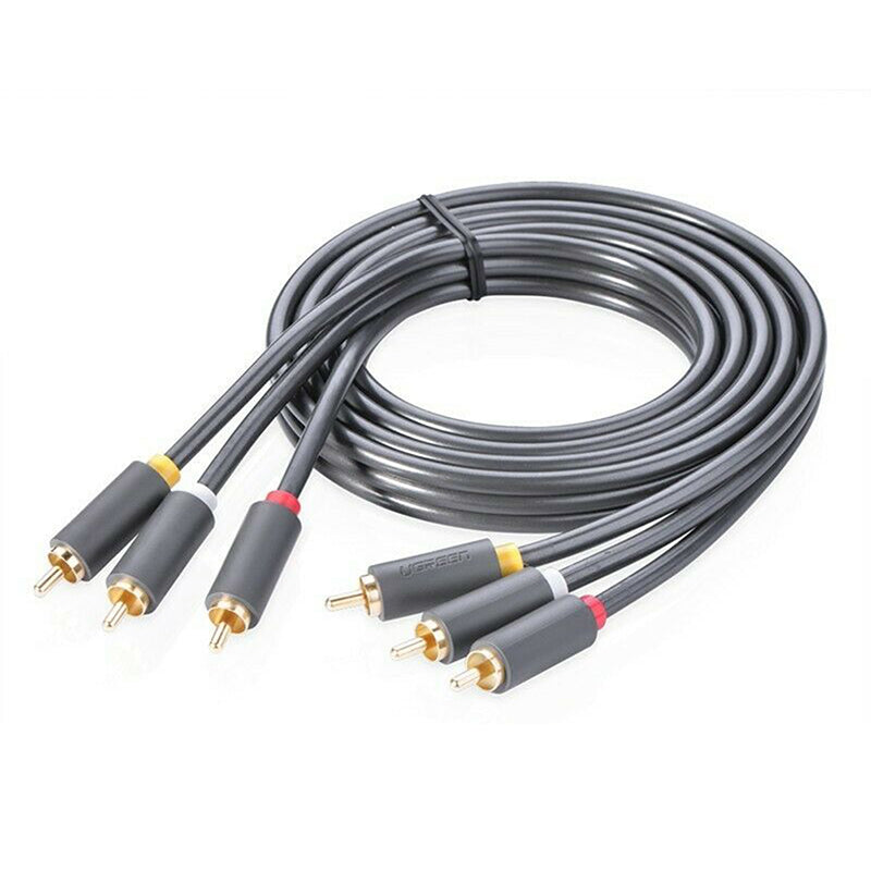 Uniqkart 10524 1.5m 3 RCA Male to 3 RCA Male Stereo Audio Cable AUX Cord