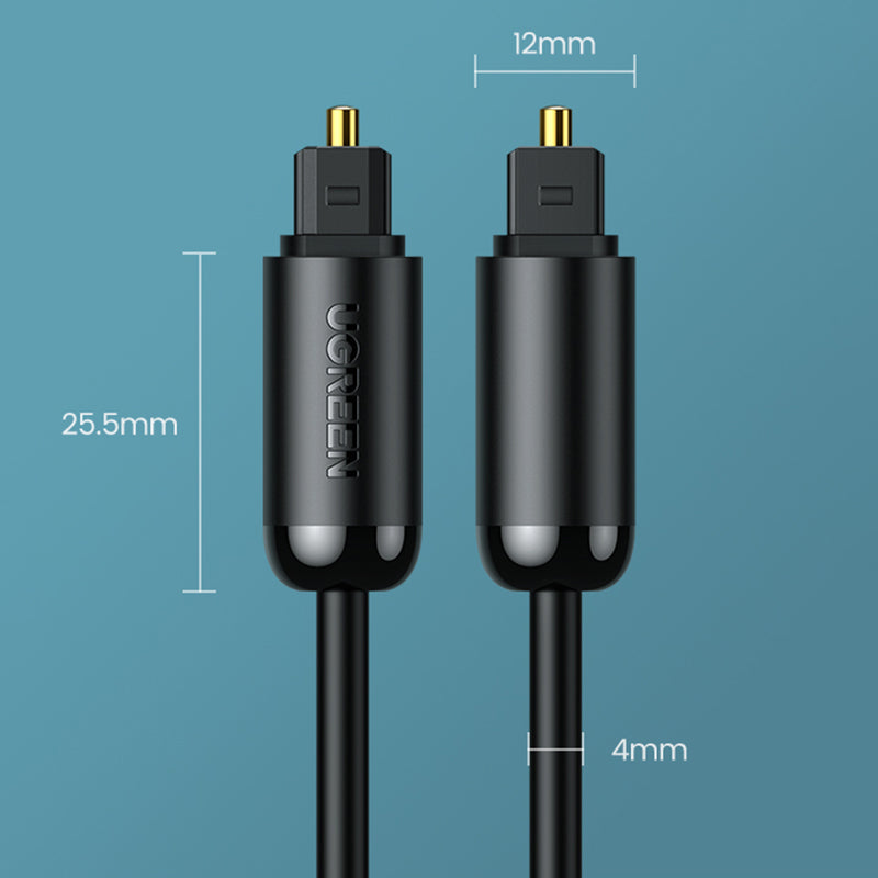 Uniqkart 1m Toslink Digital Fiber Optical Audio Cable for Xbox 360 Soundbar Speaker Amplifier