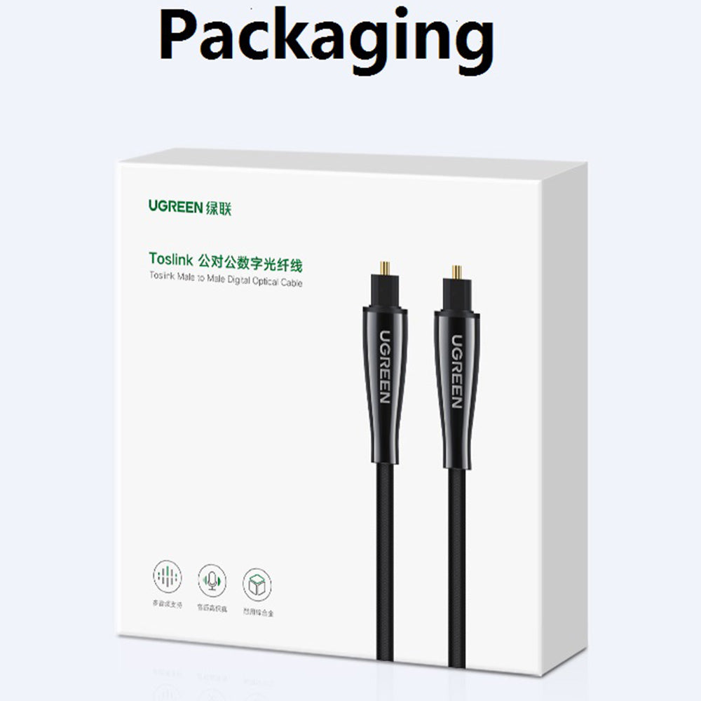 Uniqkart 1m SPDIF Toslink Digital Optical Audio Cable for PS4 TV Box Speaker Wire Soundbar Amplifier Subwoofer