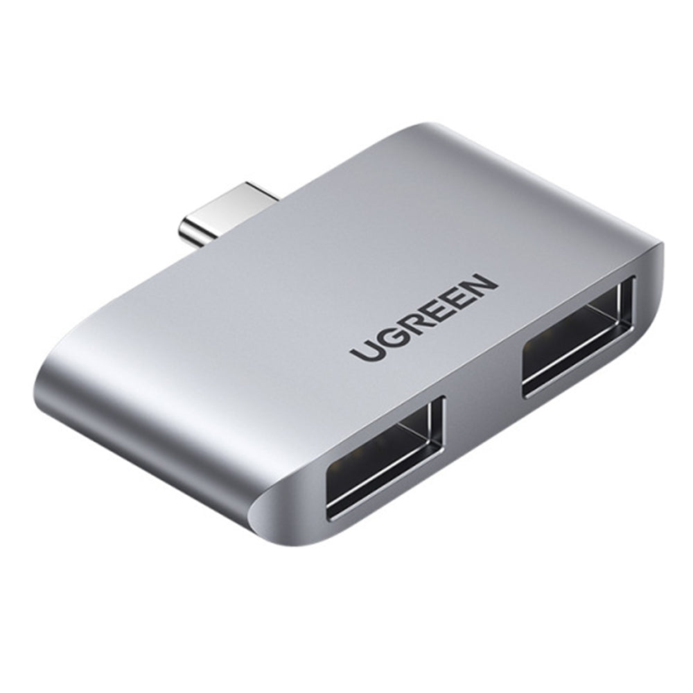 Uniqkart USB Hub Type-C 3.1 to USB 3.0 Dual Port Converter 5Gbps Speed Data Transfer Adapter for Macbook Pro/Mouse/Keyboard/Printer
