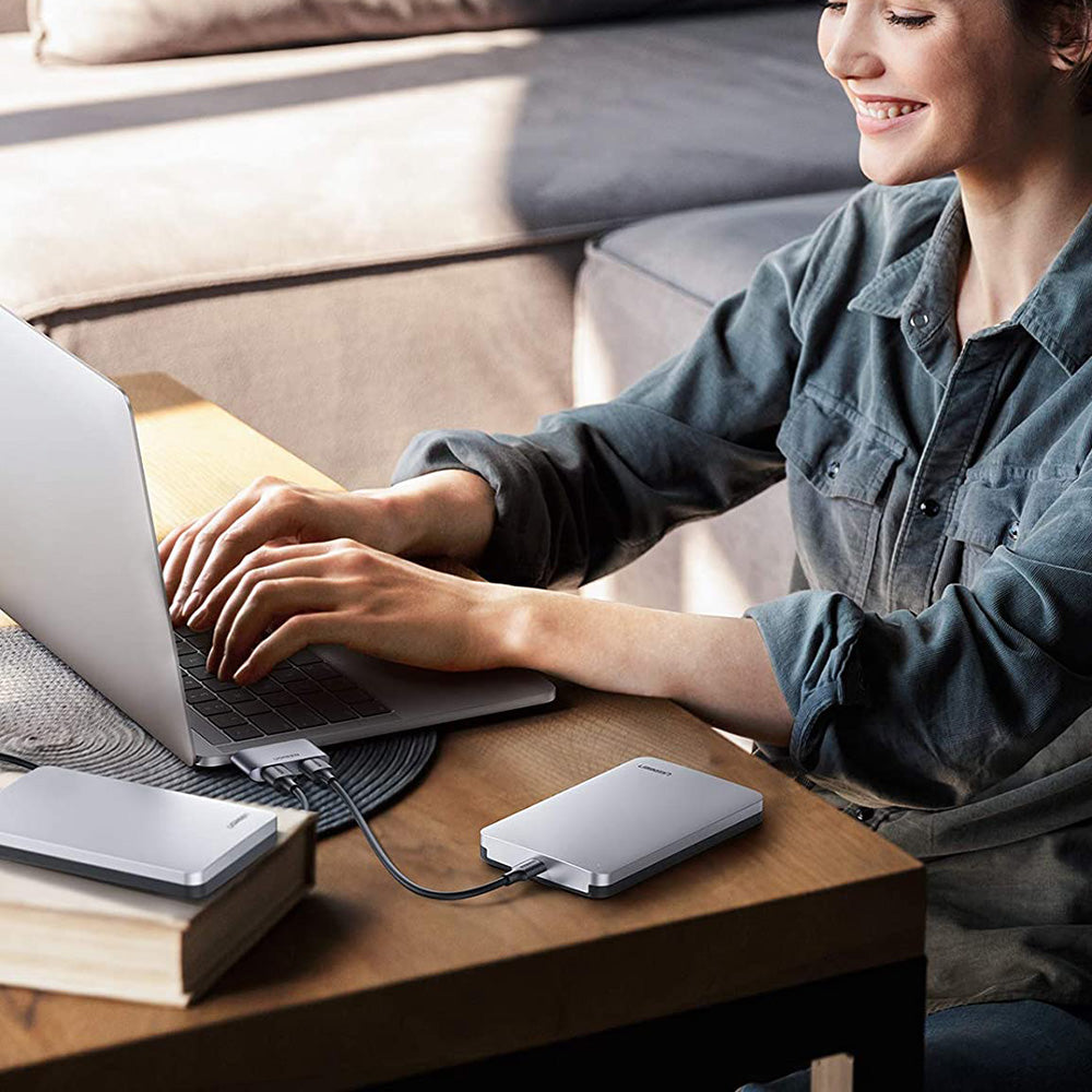 Uniqkart USB C to USB Adapter Thunderbolt 3TB Dual USB 3.0 Hub Compatible with MacBook Air M1 2020 2019 2018 MacBook Pro M1 2019 2018 2017