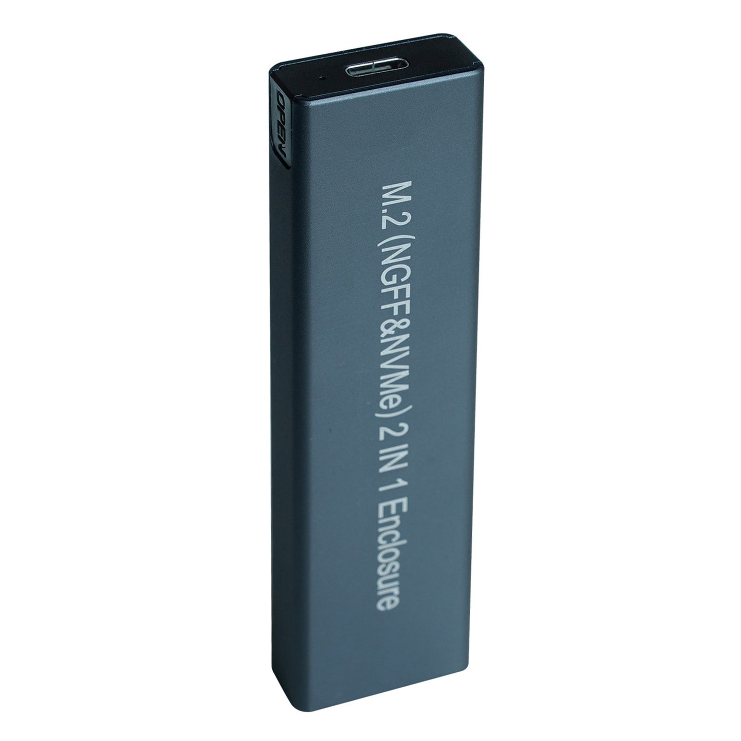 M2 SSD PCIe SATA Disk Dual Protocol NVMe NGFF M.2 SSD Enclosure USB/Type-C 10Gbps Hard Drive Enclosure Adapter - Flat Style