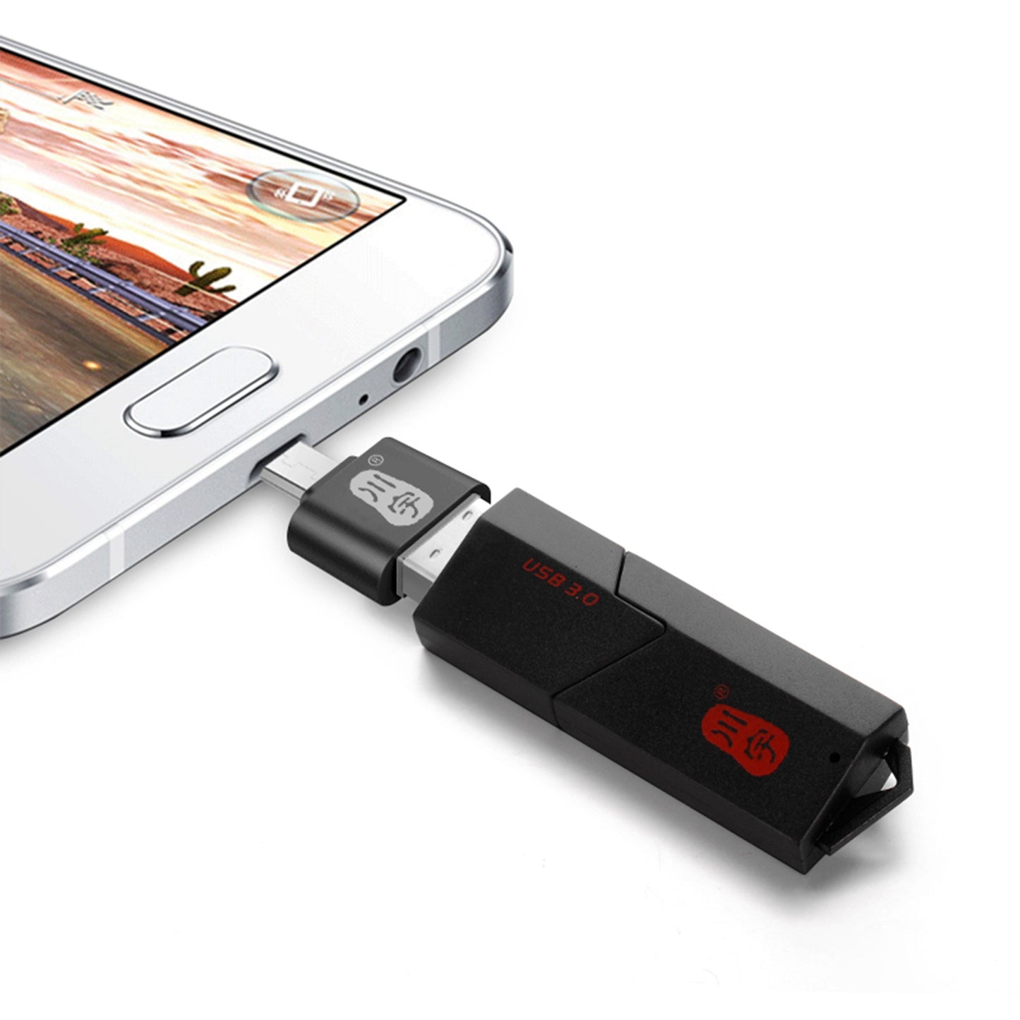 Uniqkart L206 USB 2.0 Female to Micro Male Converter Portable OTG Adapter for Android Smartphone Tablet