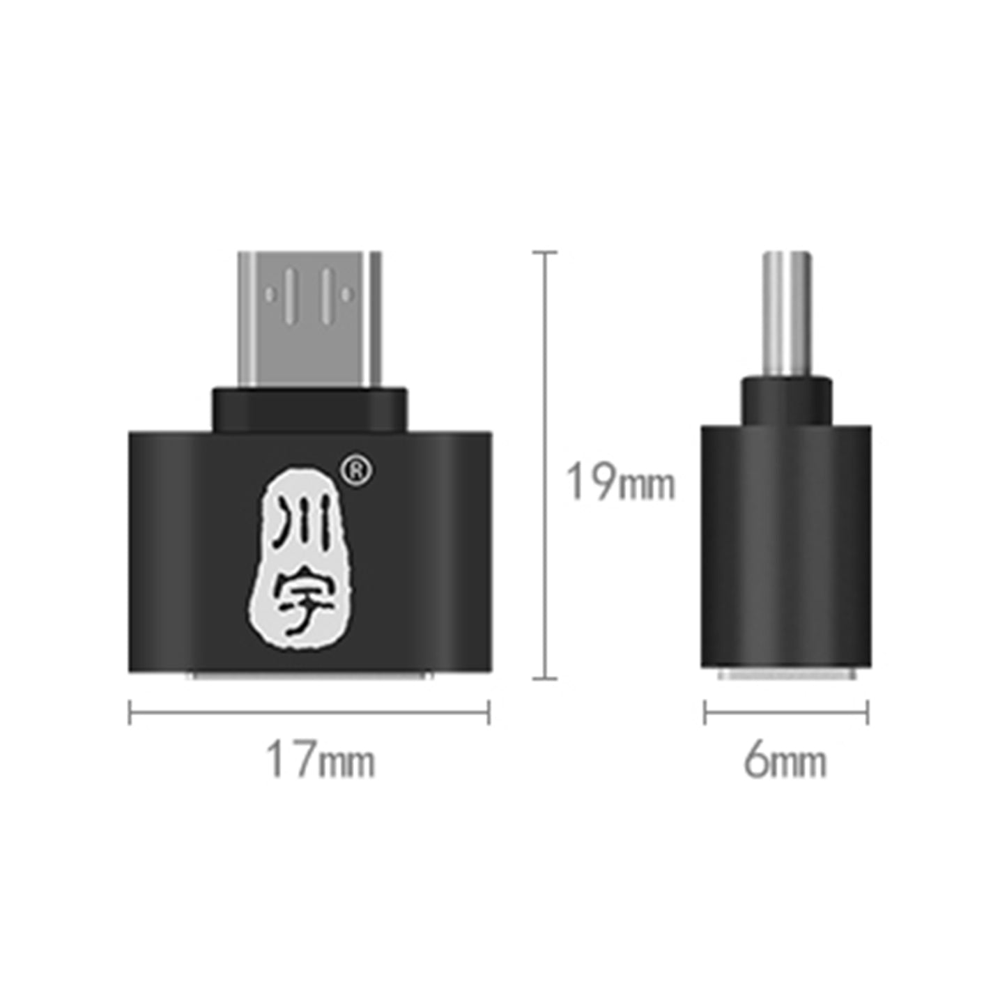 Uniqkart L206 USB 2.0 Female to Micro Male Converter Portable OTG Adapter for Android Smartphone Tablet