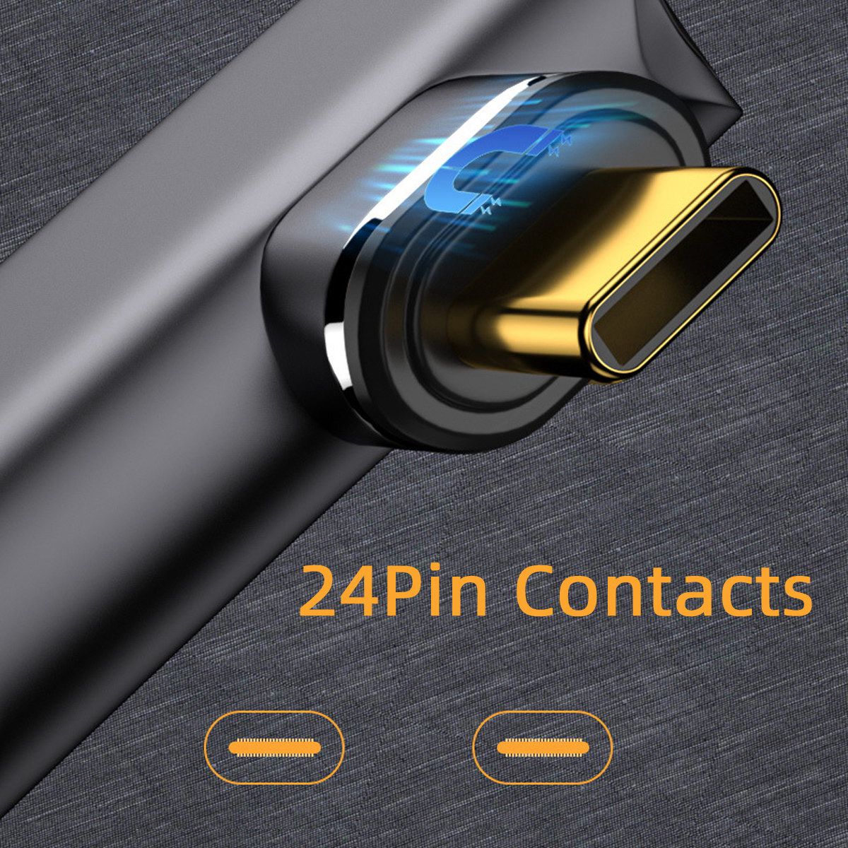 UC-028-AFL Magnetic Connector 10Gbps Type C Male to USB3.0 Female 90 Degree Low Profile Angled OTG Data Adapter