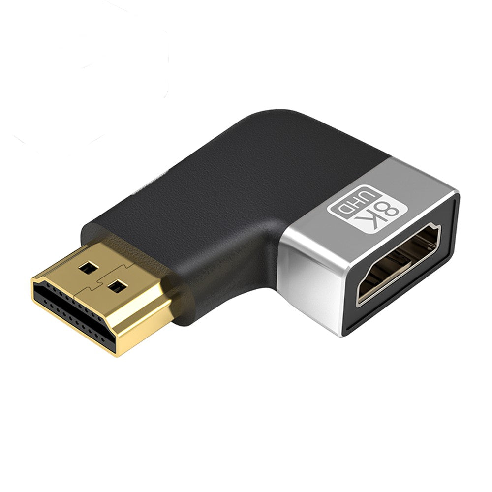 Right Angled Design HDMI Male to Female Adapter HDMI 2.1 Coupler Support 8K 60HZ Home Theater Video HDMI Port Connector