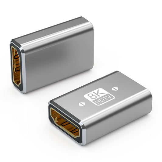 HDMI Female to Female Coupler Connector Aluminum Alloy Adapter Extender Support 8K 60HZ HD Video