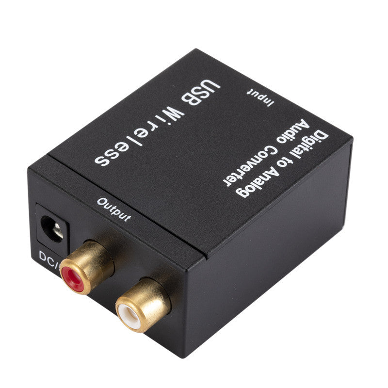 Digital to Analog Audio Converter Adapter Audio Decoder with Bluetooth Receiving Function