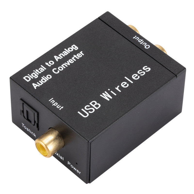 Digital to Analog Audio Converter Adapter Audio Decoder with Bluetooth Receiving Function