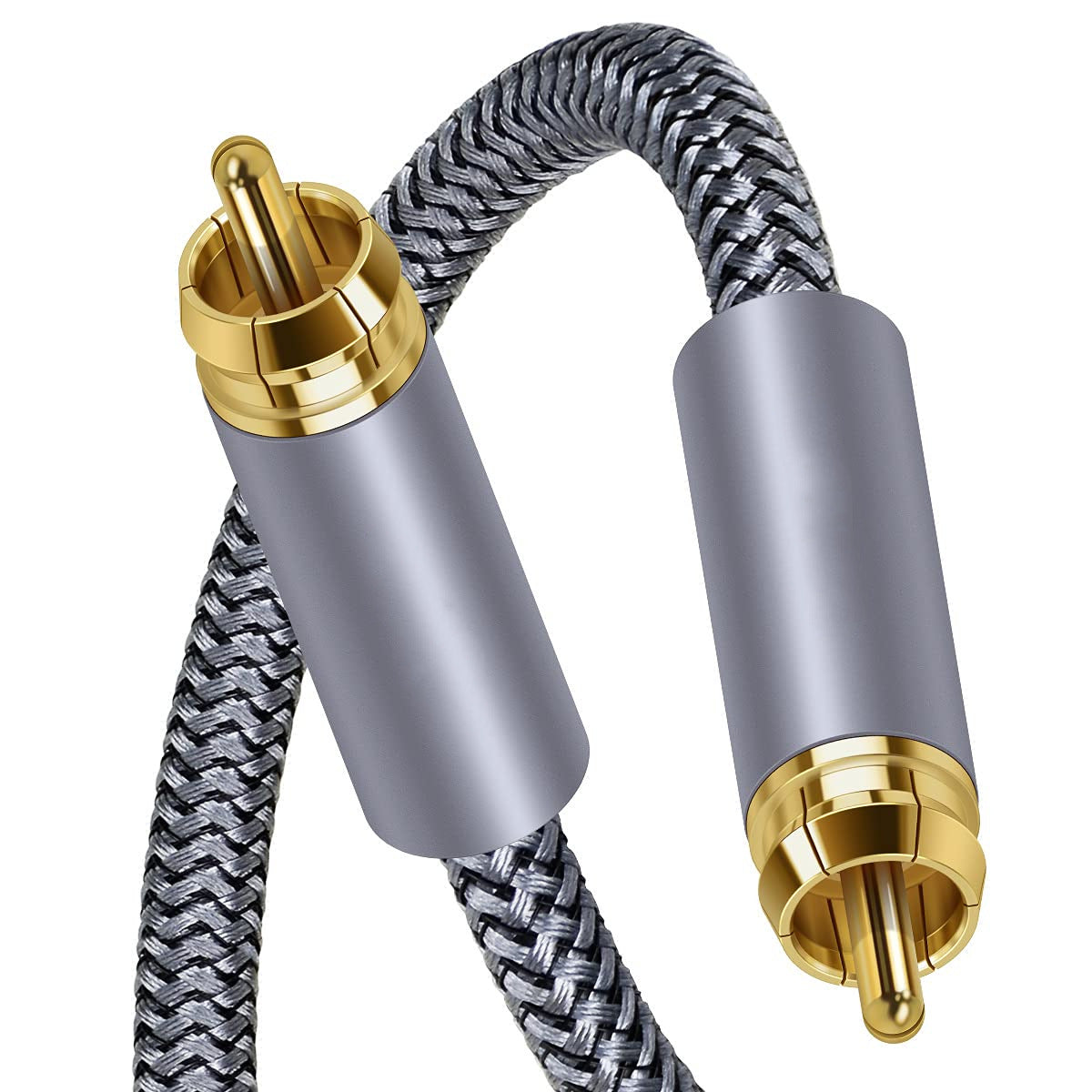 10m RCA to RCA Male to Male SPDIF Coaxial Cable Gold Plated Connector Digital Audio Cable for Home Theater, Subwoofer, Hi-Fi Systems