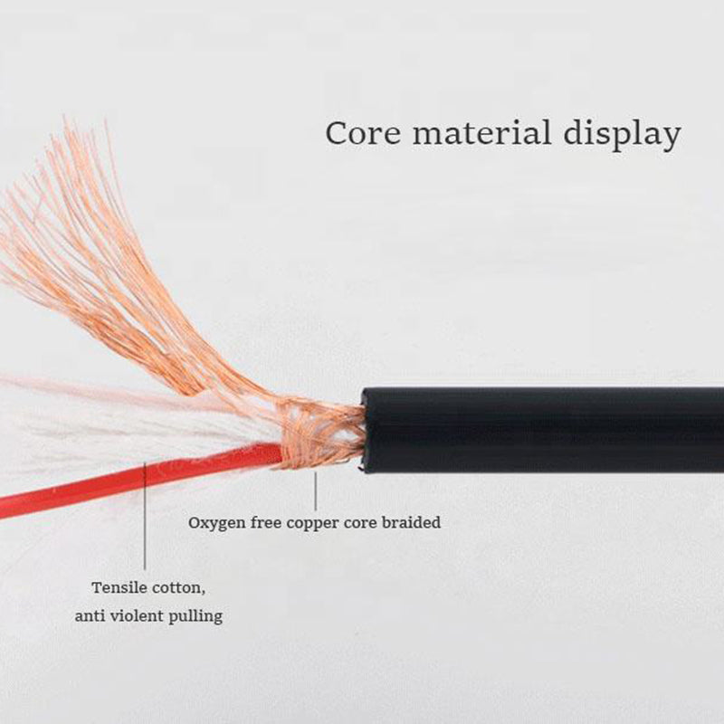 1m Digital Audio Coaxial 75 Ohm Cable 24K Gold-Plated Connector SPDIF RCA Connection Line TPE Cord