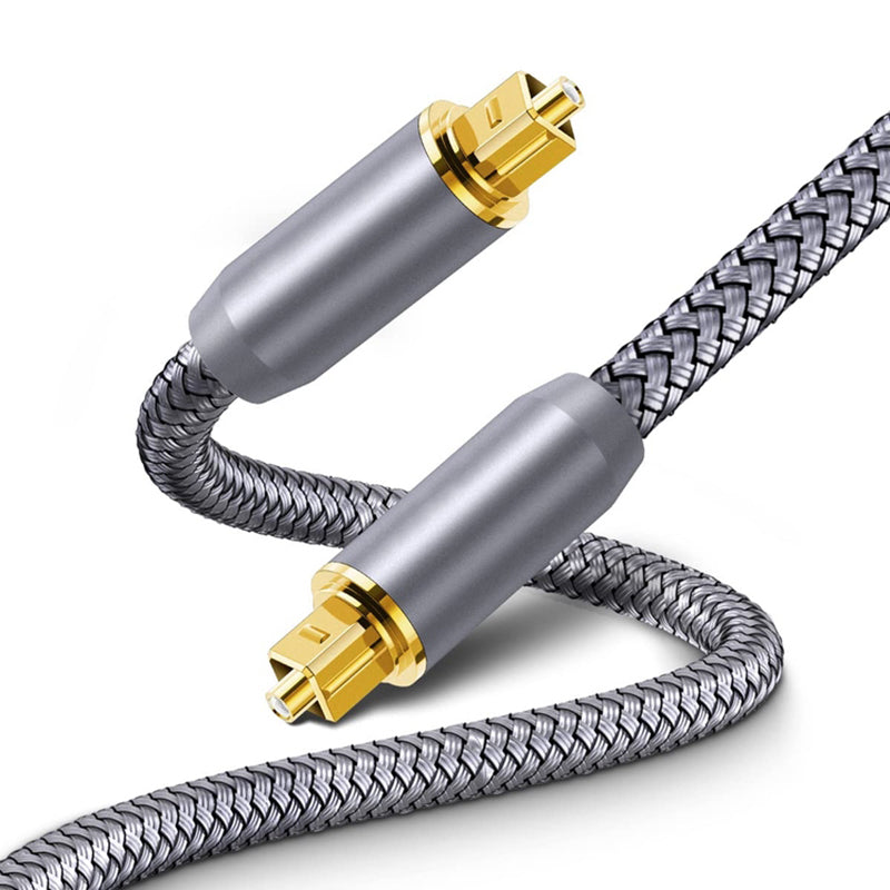 20m Long Toslink Digital Optical Audio Cable S / PDIF Output Nylon Braided Line for TV Blu-ray Player (Style A)