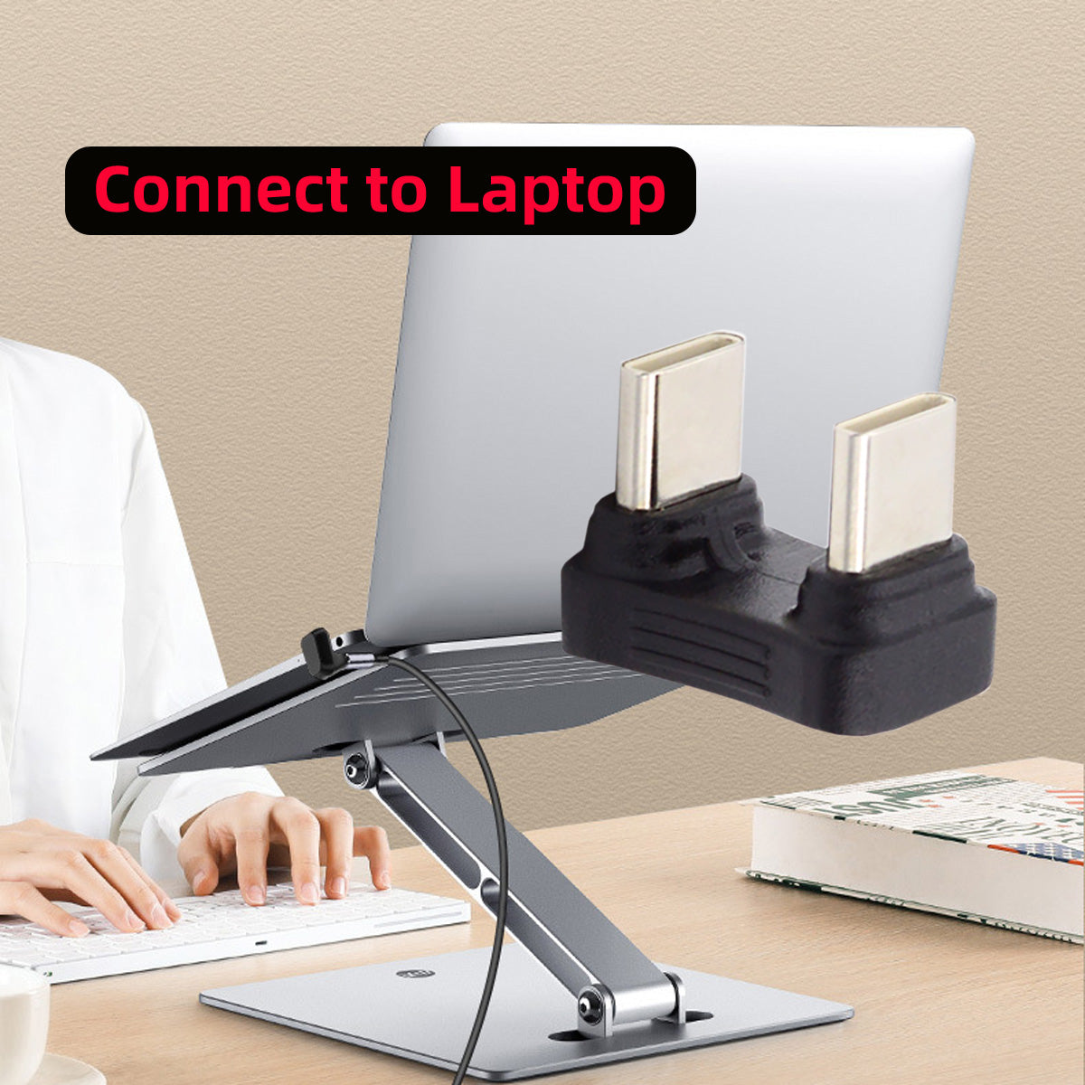 UC-009-MM Elbow U-Shape Dual-Head USB-C Adapter 480Mbps Fast Transmission Type-C Male to Male Coupler Extender Converter