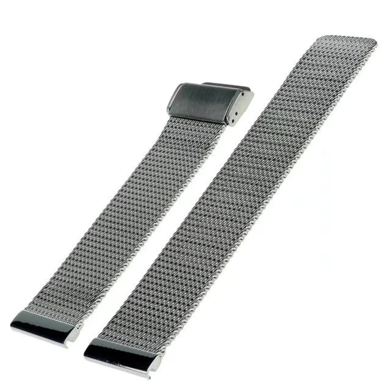 22mm Net Stainless Steel Smart Watch Band Strap for Huawei Watch GT2e/GT2 46mm - Silver