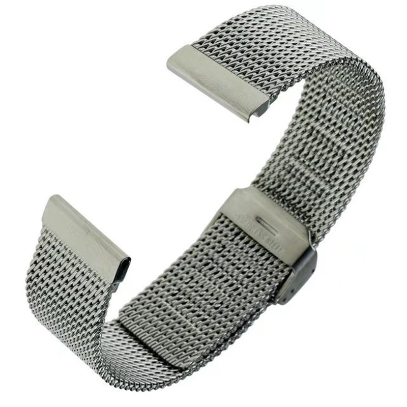 22mm Net Stainless Steel Smart Watch Band Strap for Huawei Watch GT2e/GT2 46mm - Silver