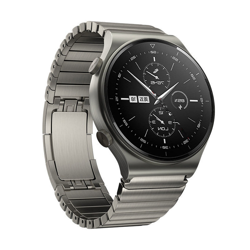 22MM Stylish Stainless Steel Watch Band Replacement Wrist Strap for Huawei Watch GT 2 Pro - Light Grey