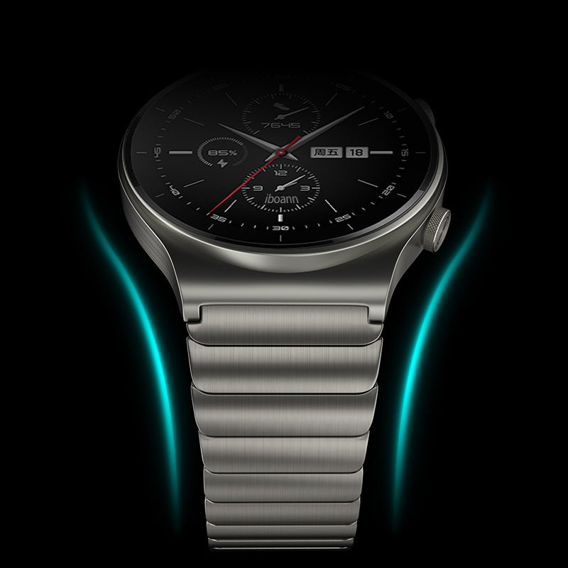 22MM Stylish Stainless Steel Watch Band Replacement Wrist Strap for Huawei Watch GT 2 Pro - Light Grey