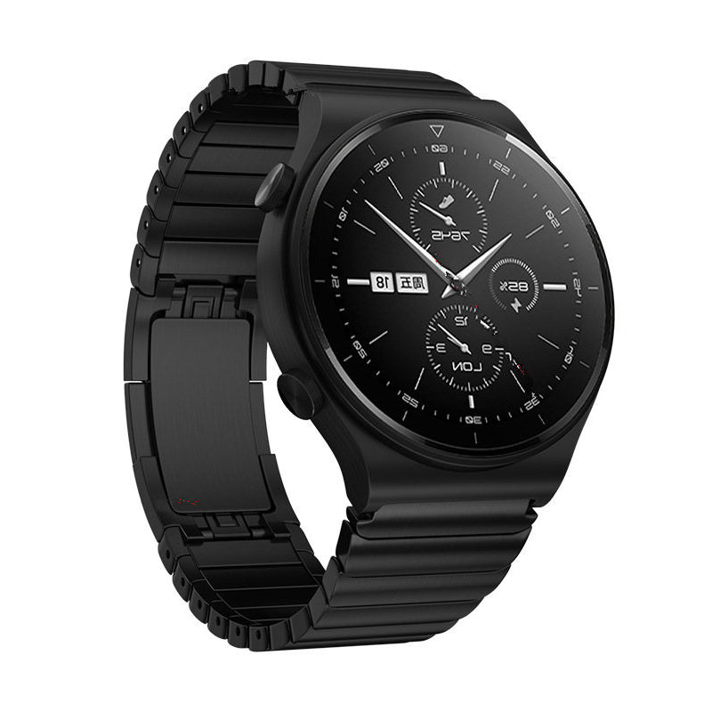 22MM Stylish Stainless Steel Watch Band Replacement Wrist Strap for Huawei Watch GT 2 Pro - Black
