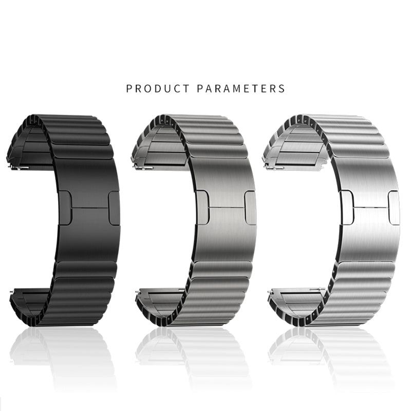 22MM Stylish Stainless Steel Watch Band Replacement Wrist Strap for Huawei Watch GT 2 Pro - Black