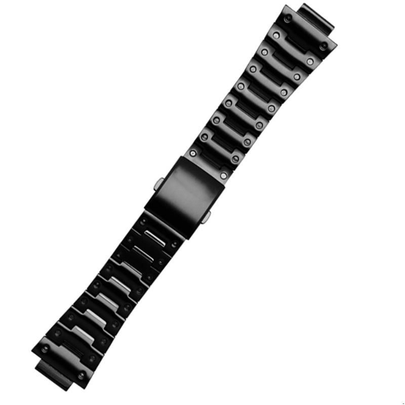 Metal Watch Band Replacement for Casio G-SHOCK GW-5000/5035/DW5600/GW-M5610 - Black