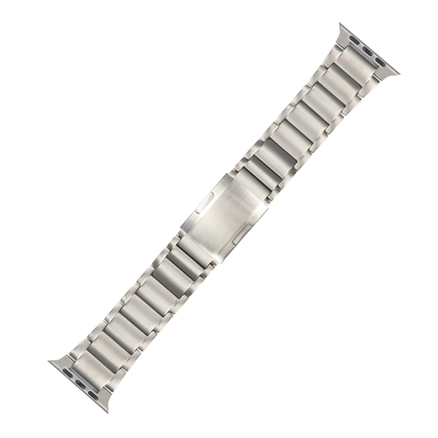 One Bead Titanium Steel Watchband Replacement Strap for Apple Watch Ultra 49mm / Series 8 / 7 45mm / Series 6 / 5 / 4 / SE / SE (2022) 44mm / Series 3 / 2 / 1 42mm - Silver