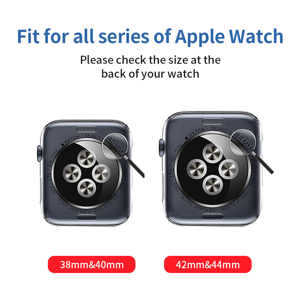 KINGXBAR Magnetic Silicone Smart Watch Strap Band for Apple Watch Series 8 41mm / Series 7 41mm / 4 / 5 / 6 / SE / SE(2022) 40mm / Watch Series 1 / 2 / 3 38mm - Pink