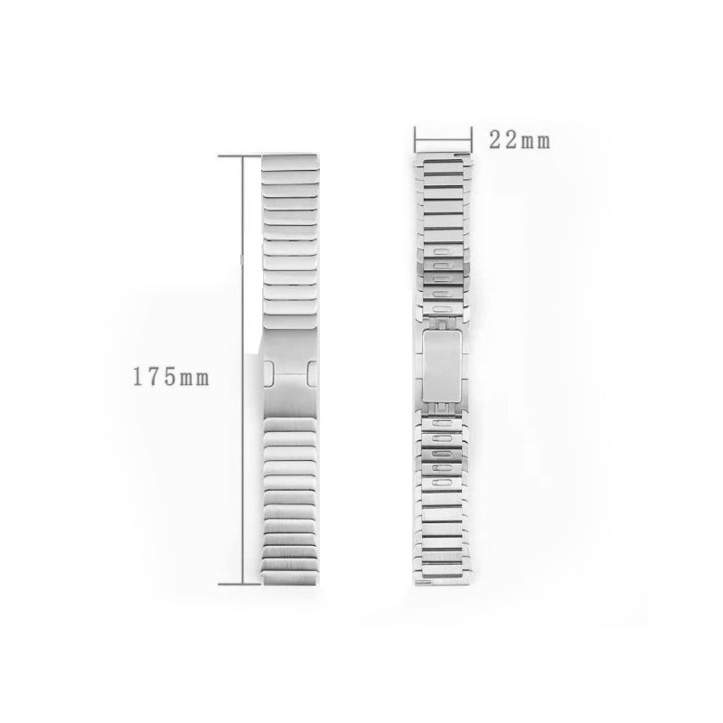 22mm Stainless Steel Quick Release Smart Watch Band Bracelet Strap Replacement for Huawei Watch GT 2 Pro Porsche - Silver