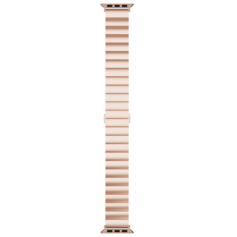 Metal Watch Strap Smart Watch Band Replacement for Apple Watch Series 8 41mm / Series 7 41mm / Watch Series 6 / 5 / 4 / SE / SE(2022) 40mm / Watch Series 1 / 2 / 3 38mm - Rose Gold