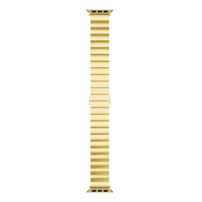 Metal Watch Strap Smart Watch Band Replacement for Apple Watch Series 8 41mm / Series 7 41mm / Watch Series 6 / 5 / 4 / SE / SE(2022) 40mm / Watch Series 1 / 2 / 3 38mm - Gold