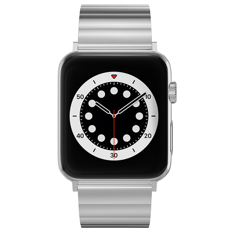 Metal Watch Strap Smart Watch Band Replacement for Apple Watch Series 8 41mm / Series 7 41mm / Watch Series 6 / 5 / 4 / SE / SE(2022) 40mm / Watch Series 1 / 2 / 3 38mm - Silver