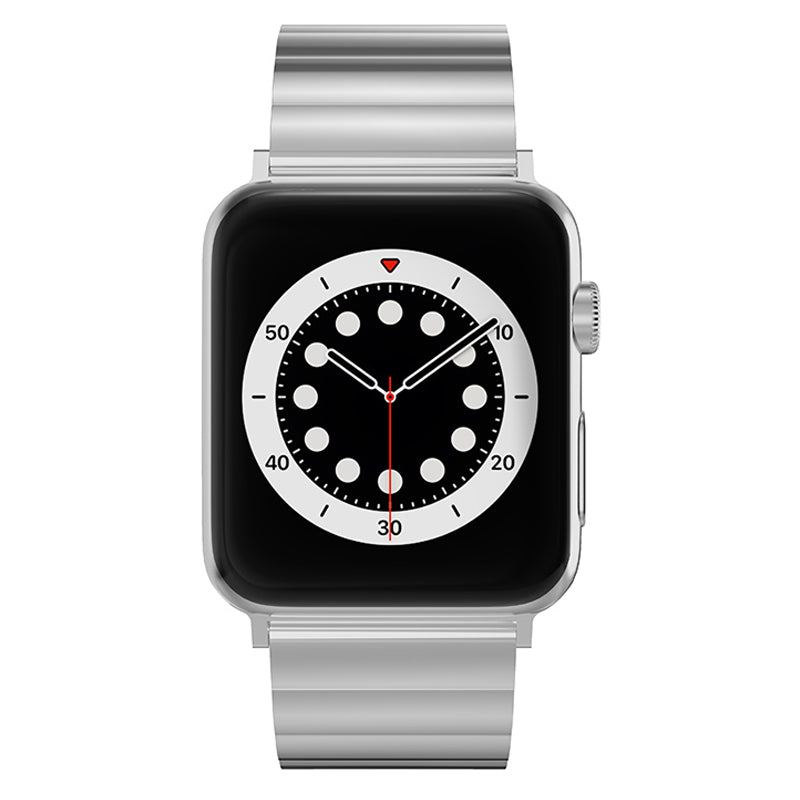 Smart Watch Band Metal Watch Strap Replacement for Apple Watch Ultra 49mm / Series 8 45mm / 7 45mm / Watch Series 6 / 5 / 4 / SE 44mm / SE (2022) 44mm / Watch Series 1 / 2 / 3 42mm - Silver