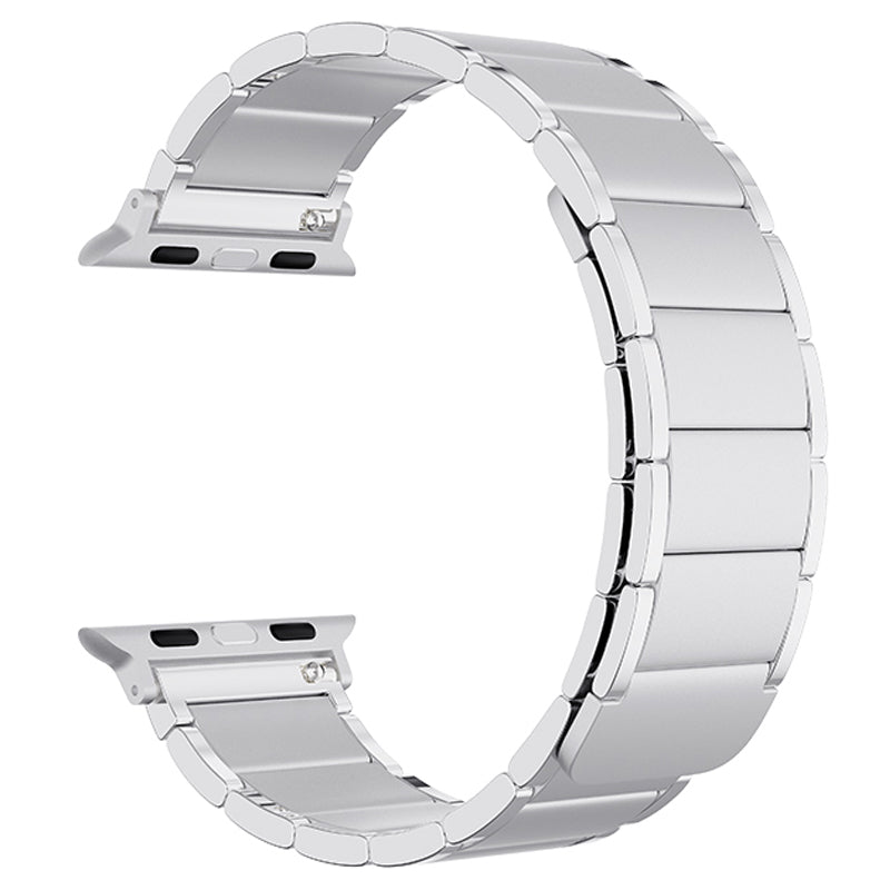 Magnetic Lock Adjustable Metal Watch Strap Watchband Replacement for Apple Watch Series 8 41mm / Series 7 41mm / 6 / 5 / 4 / SE / SE(2022) 40mm / 3 / 2 / 1 38mm - Silver