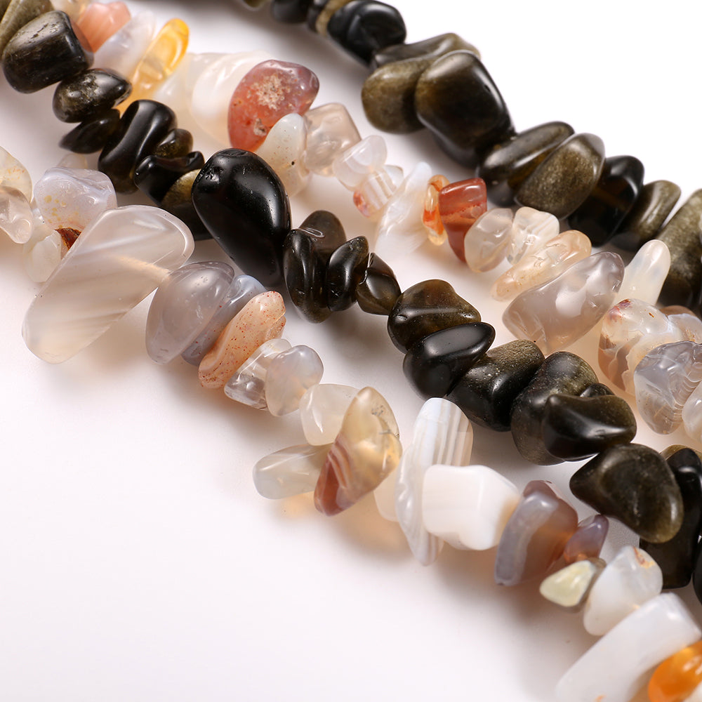 Natural Stones Watch Strap Replacement Wrist Band Bracelet for Apple Watch Series 8 41mm / Series 7 41mm / SE / SE(2022) / Series 6 / 5 / 4 40mm / Series 3 / 2 / 1 38mm - Black / White