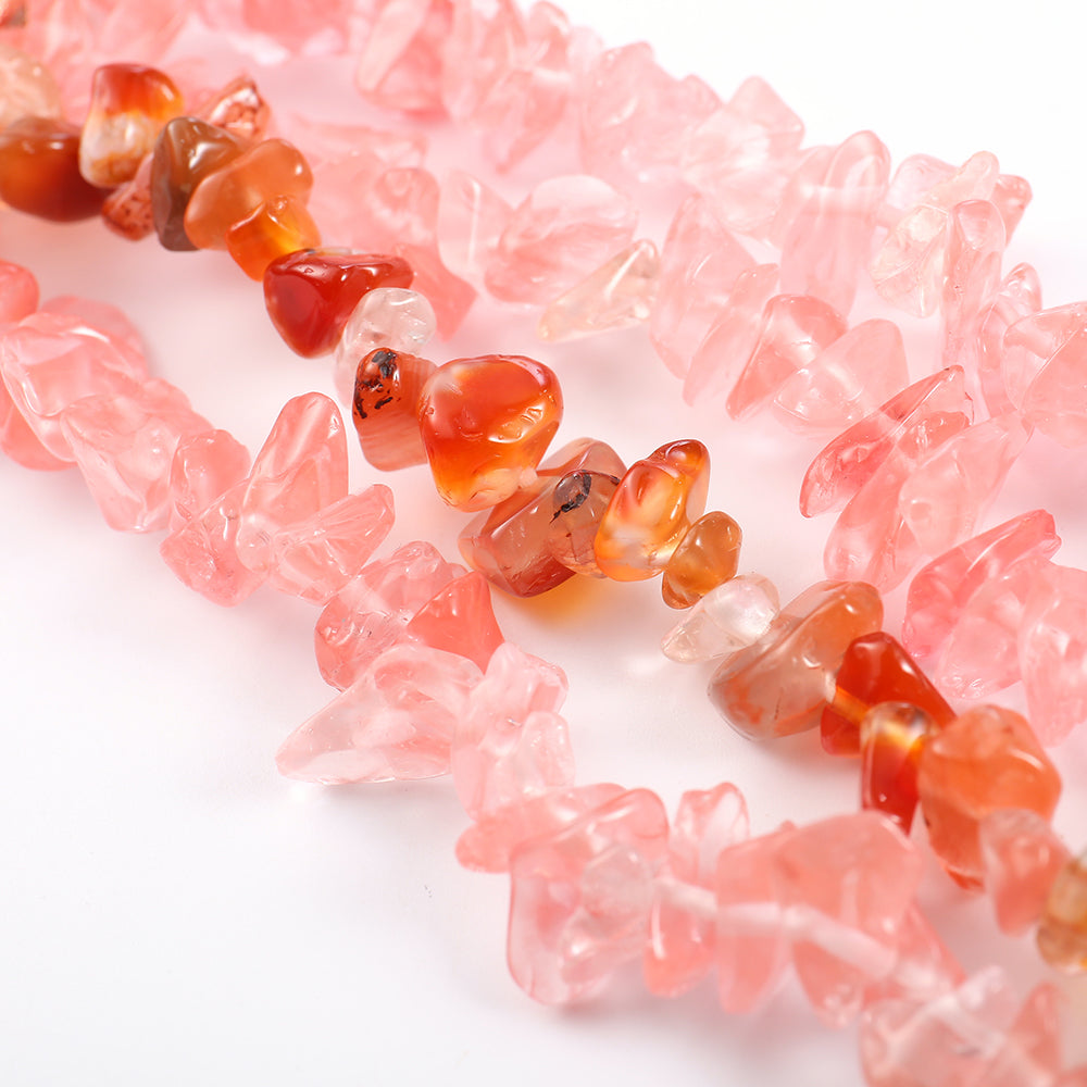 Natural Stones Watch Strap Replacement Wrist Band Bracelet for Apple Watch Series 8 41mm / Series 7 41mm / SE / SE(2022) / Series 6 / 5 / 4 40mm / Series 3 / 2 / 1 38mm - Watermelon Red