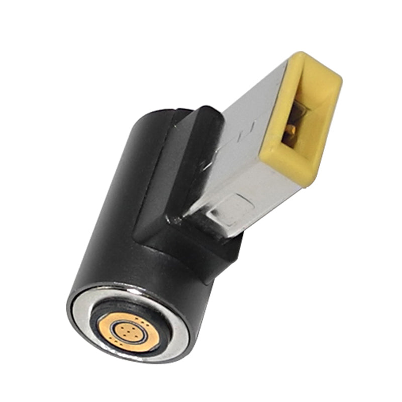 Uniqkart for Lenovo ThinkPad 100W Magnetic Type-C Female to Square Male Plug Laptop Charging Converter Adapter