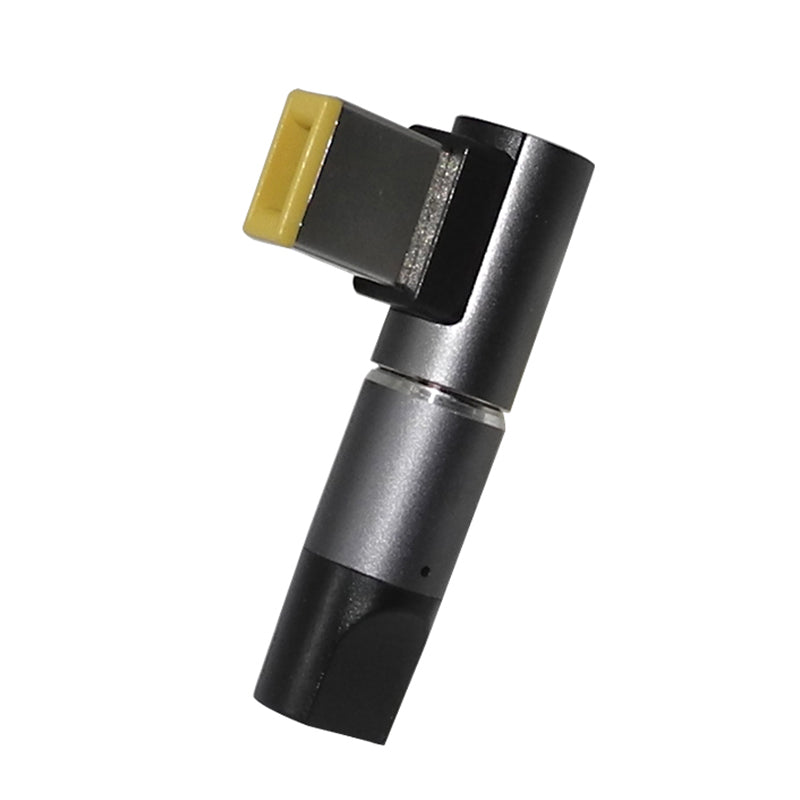 Uniqkart for Lenovo ThinkPad 100W Magnetic Type-C Female to Square Male Plug Laptop Charging Converter Adapter