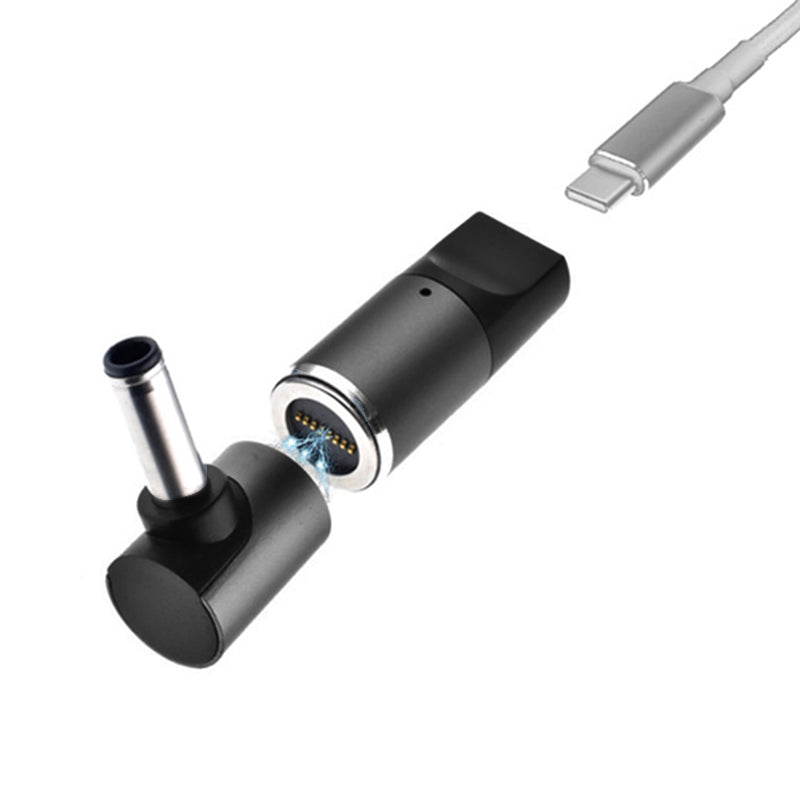 Uniqkart for Dell D Series Notebook Magnetic Charging Adapter 100W Type-C Female to 4.5mmx3.0mm Male PD Fast Charging Converter