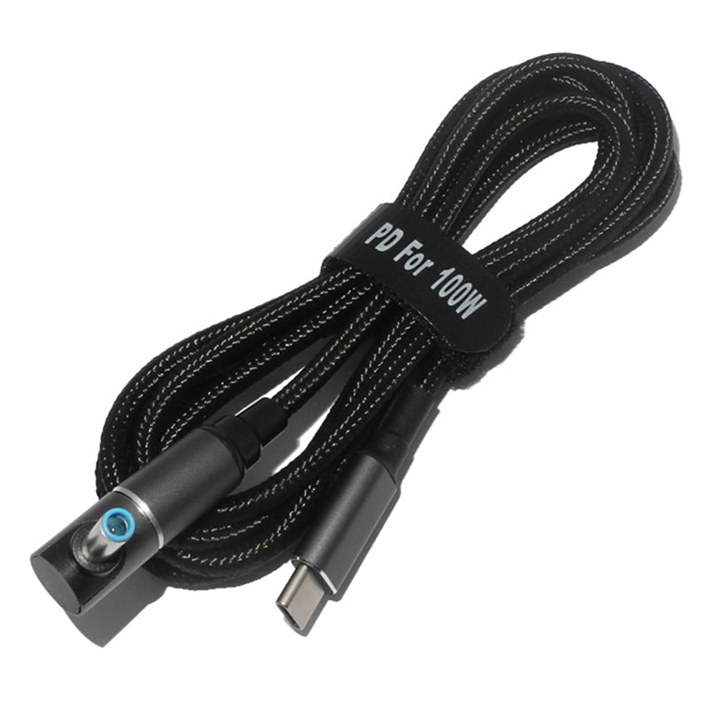 1.8m 100W USB C Type C PD DC Power Adapter Converter for HP Laptop Charging 4.5x3.0mm Magnetic USB C Connector Cable