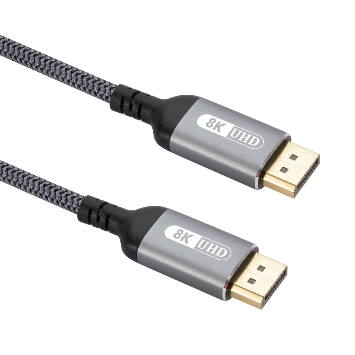 Uniqkart UHD DisplayPort Cable, 4m 8K DP to DP Cable Adapter Nylon Braided DisplayPort Cord Gold-Plated Connector DP Cable for Gaming Monitor Graphics Card